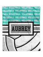 Custom Volleyball Zoom Minky Blanket - Personalized Design, 30x40 & 50x60 Sizes