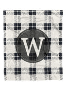 Sketchy Plaid Custom Minky Blanket Pre-order with Personalized Design